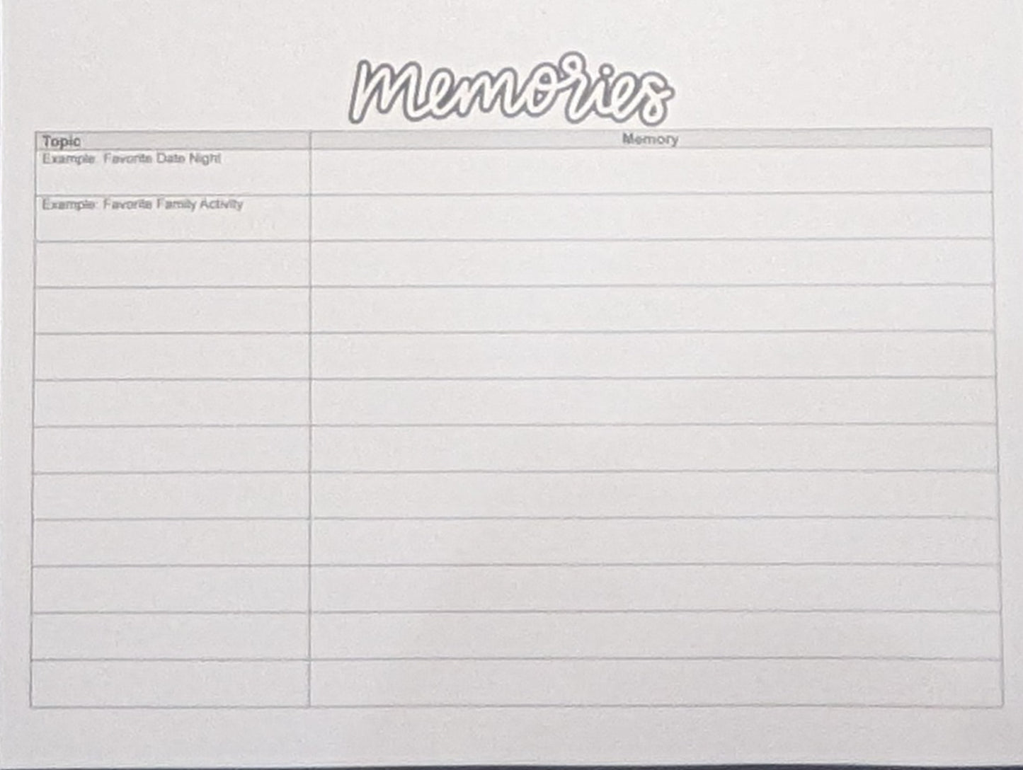 DIY 12 month Calendar