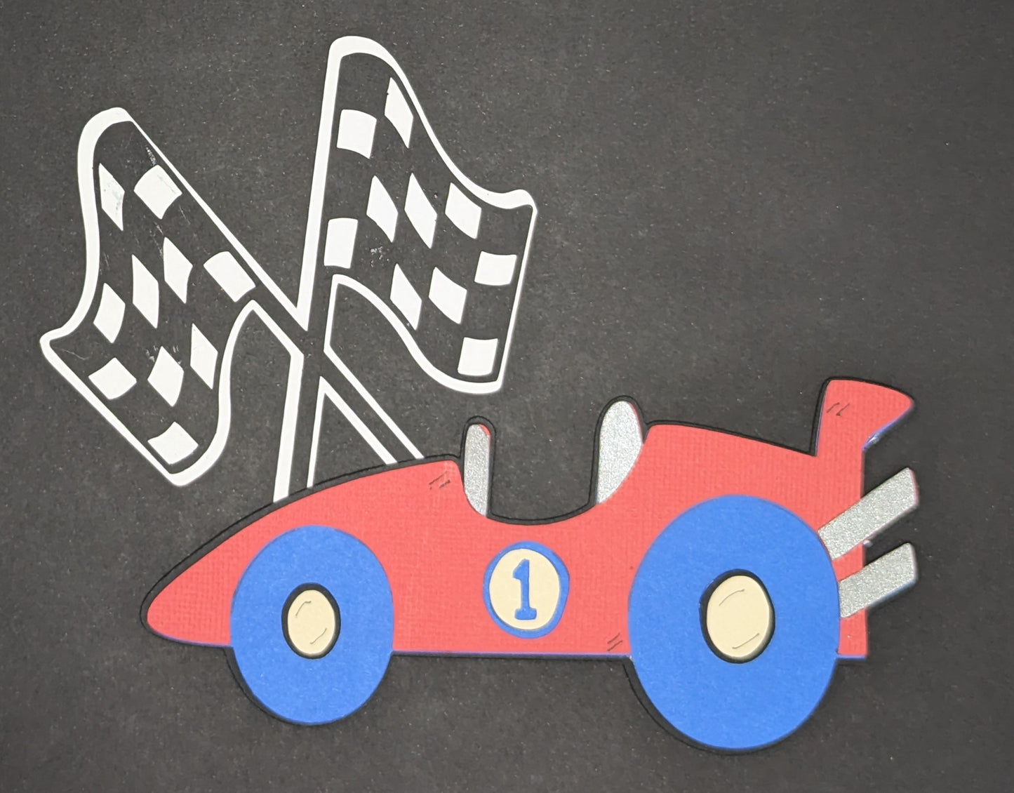 Elements: Race Car and Finish Flag