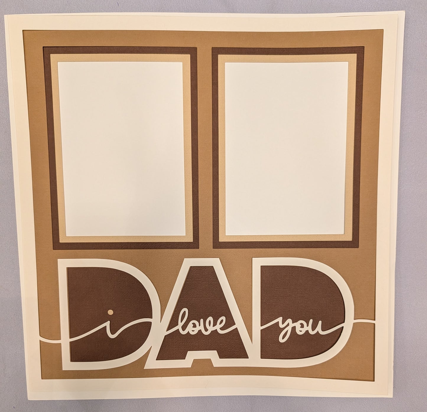 Layered Frame: I Love You Dad (12x12)
