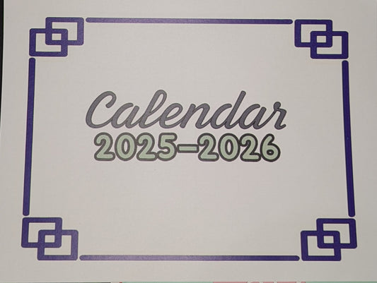 DIY 12 month Calendar