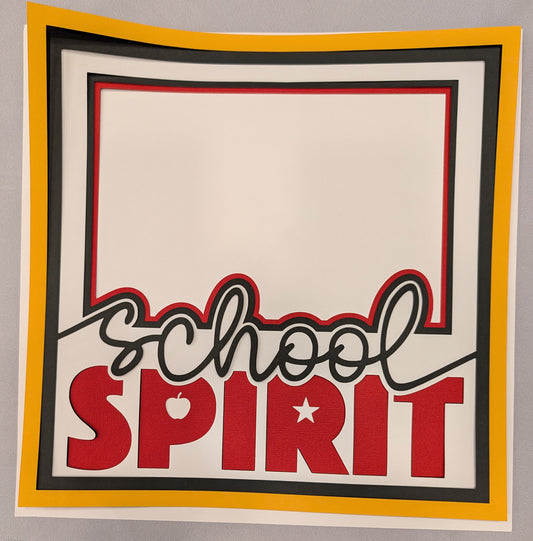 Layered Frame:  School Spirit (12x12)