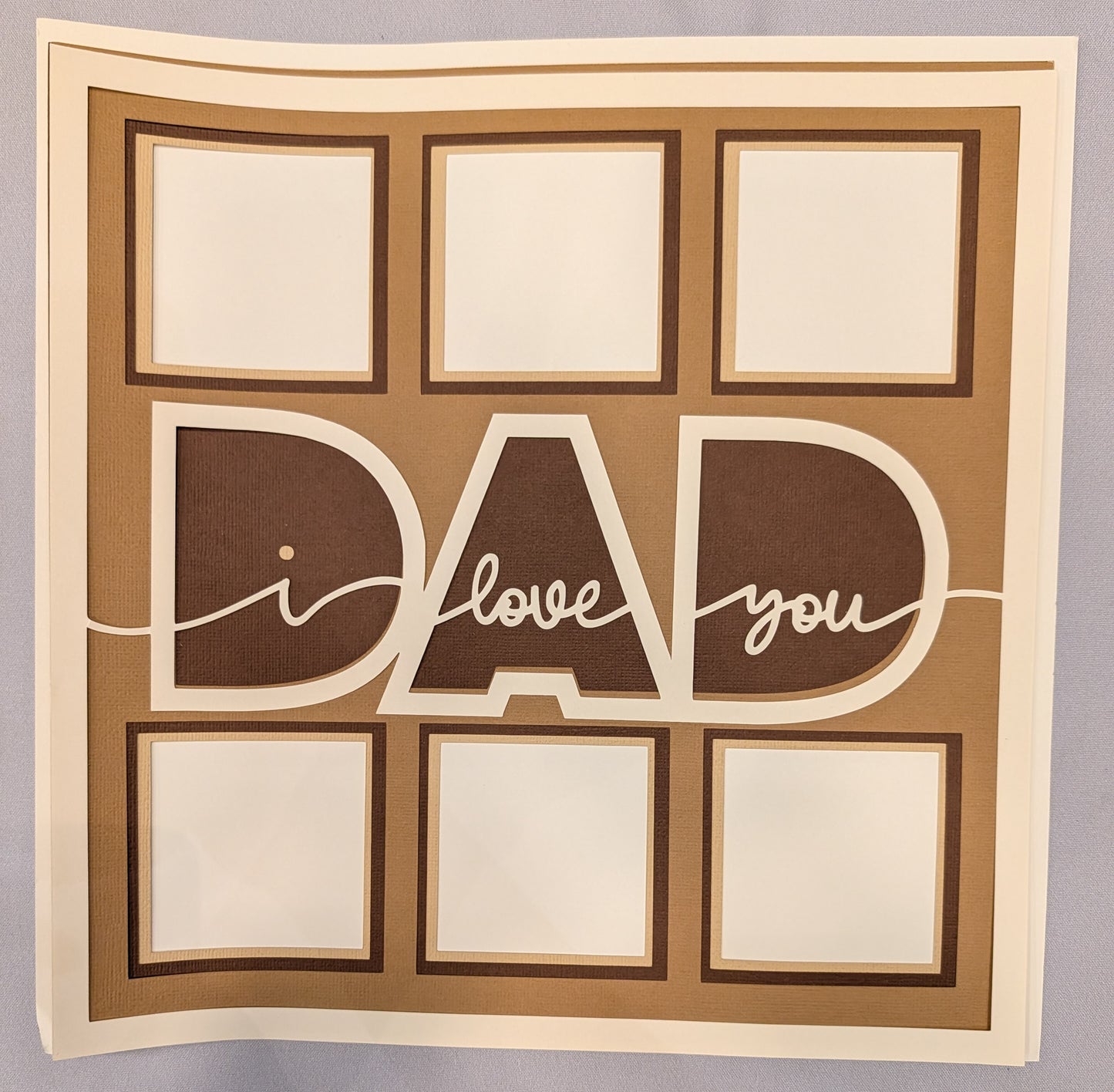 Layered Frame:  I Love You Dad (12x12)